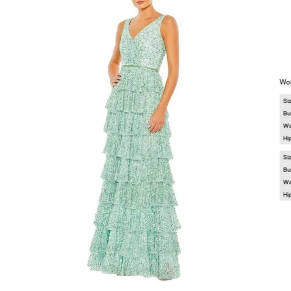 green emerald velvet dress Mac Duggal 20109D main image 1